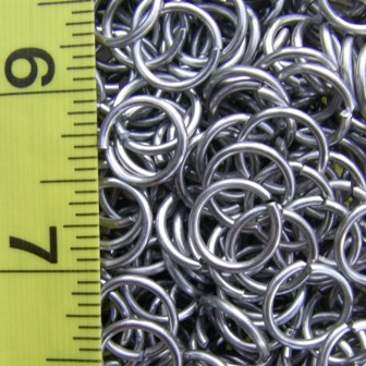 1 Pound Bright Aluminum Chainmail Jump Rings 16G 5/16 ID (3000+ Rings)  16SWG 5/16 ID