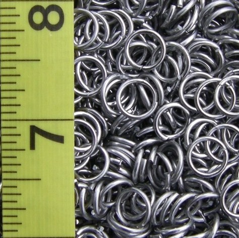 18 Gauge 1/4 ID Aluminum Jump Rings
