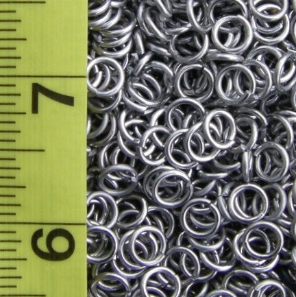 18 Gauge 3/16 ID Aluminum Jump Rings