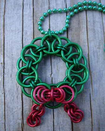 Chainmaille Wreath Pendant